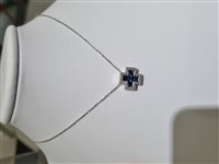 Halskette in Gold Zaffiro blu COOR-64-286